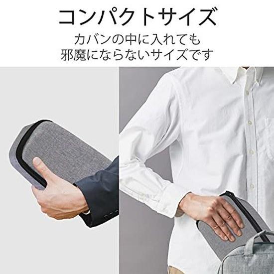 Elecom Travel Pouch Gadget Back Bag Business Trip Storage Small Item Holder Gray BMA-F01XGY