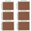 Cork Board Wood Framed Corkboard Decorative Hanging Pin Board for School Office Bulletin Board and Decorative Display