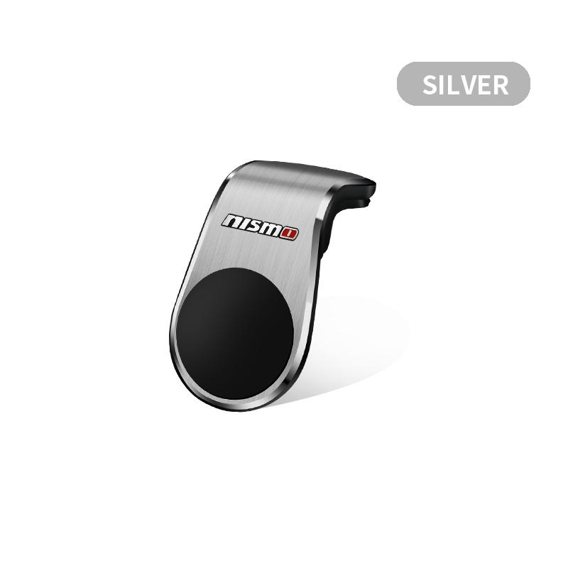 1ks Magnetický držák na telefon do auta ve tvaru L, speciální pro auto, s emblémem pro Nissan Nismo Tiida Teana ALTIMA SYLPHY MURANO KICKS QASHQAI GTR