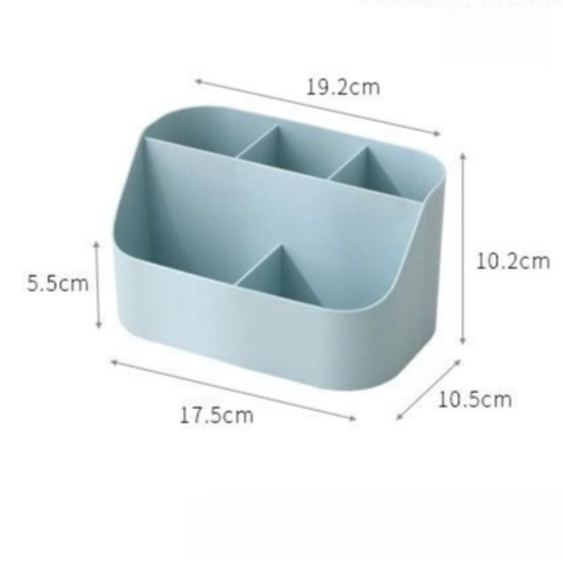 1PC Desktop Makeup Storage Box Simple Grid Rack Student Dormitory Stationery Sundries Finishing Box Desktop Storage Supplies