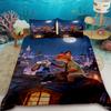 Judy Nick Cartoon Duvet Cover Zootopia Anime Three-piece Set Bedding Set Bedroom Decor Teens Gifts Queen King Full Size