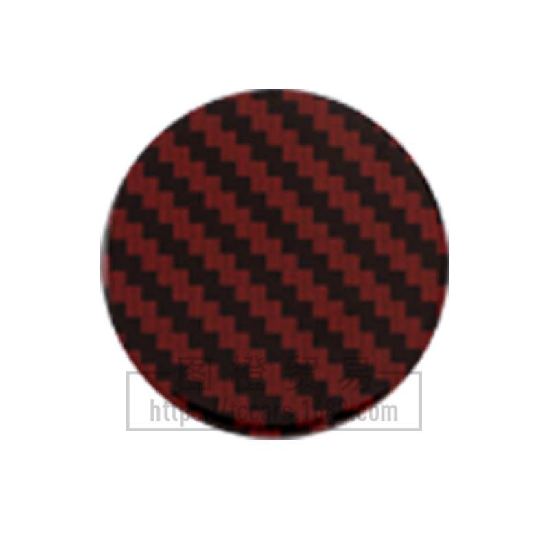 Smooth Carbon Fiber Car Wheel Stickers: 45MM, 50MM, 56MM, 65MM - Customizable for Personalized Modification