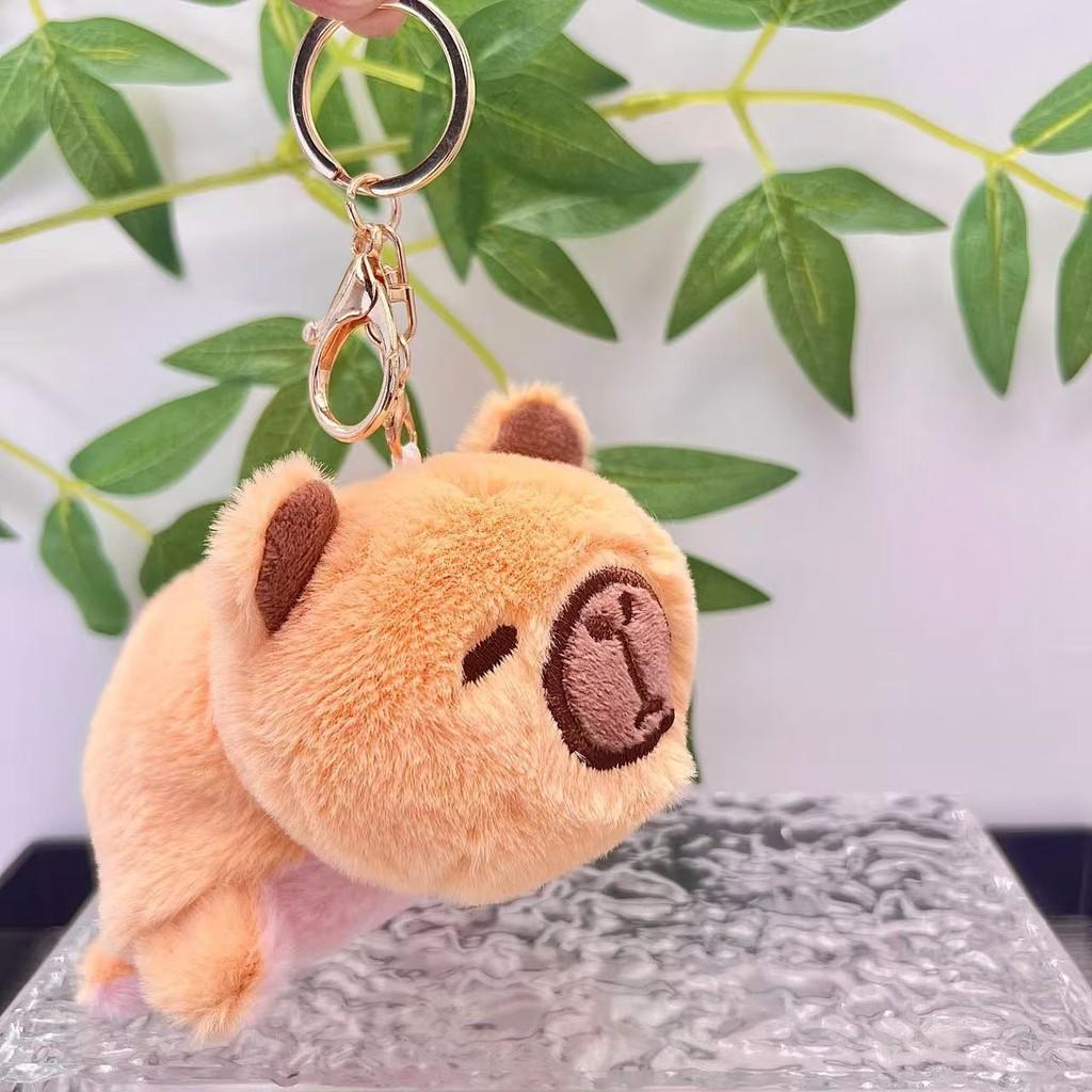 Flip Unique Water Capybara Plush Toy Cute Animal Keychain Soft Short Design Plush