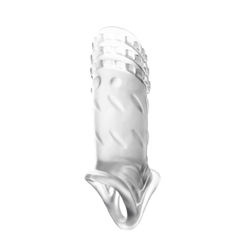 Sexspielzeug für Männer Silikon Penis Hülle Ejakulationsverzögerung Vergrößerung Langlebiger Analplug Stimulator Vagina Kein Vibrator für Frauen