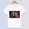 Anime Stray Dogs Damen Kurzarm Digitaldruck Weiß Sommer Cartoon Top Partner Outfit Cosplay Atmungsaktiv Damen und Herren T-Shirt