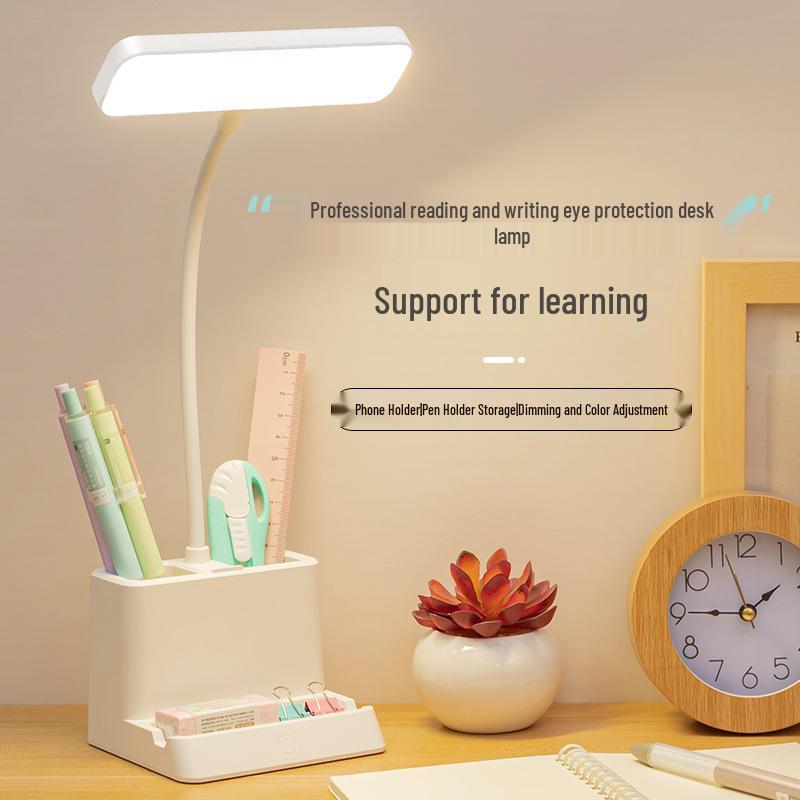 

Светодиодный многофункциональный держатель для телефона и ручек, лампа для учебы с заботой о глазах Plug-in type