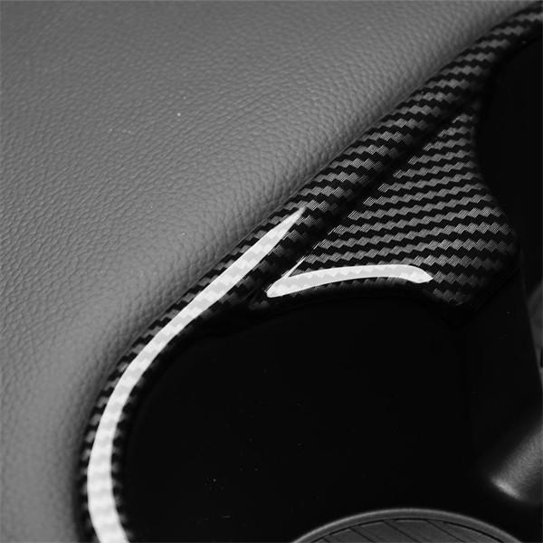 Carbon Fiber Style Rear Sear Water Cup Holder Cover For Hyundai Ioniq 5 / Ioniq 5 N -2025 LHD RHD