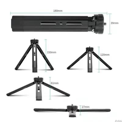 Metallstativ für Kamera DJI Tisch Aluminiumlegierung Mini Griff Tripodes mit 1/4 Zoll Schraube für DSLR Projektor