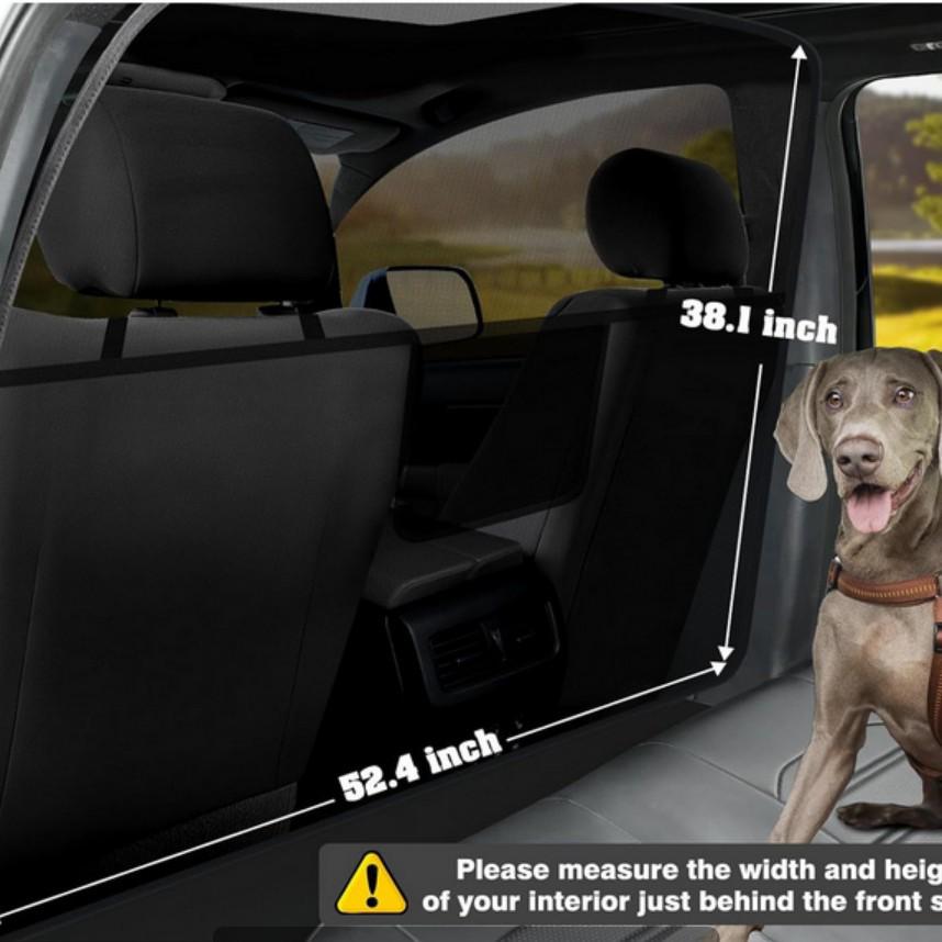 Hot-Selling Pet Car Mesh Barrier: Rear Seat Anti-Escape Dog Divider Net, Integrated Design