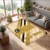 Tappeto in Velluto di Cristallo Boston Bruins, Tappetino Antiscivolo Personalizzato con Testo Nome per Arredamento Casa Regalo