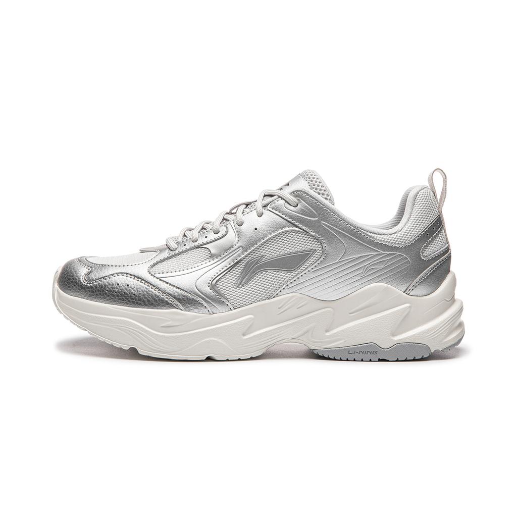 Li Ning Casual Shoes Men's Low Top Silver AGCW481-2