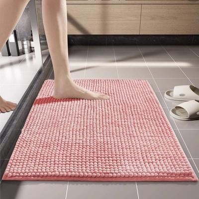 New 40*60cm Bath Mat Chenille Anti Mould Super Absorbent Bath Mat Machine Washable Extra Soft Bathroom Carpet