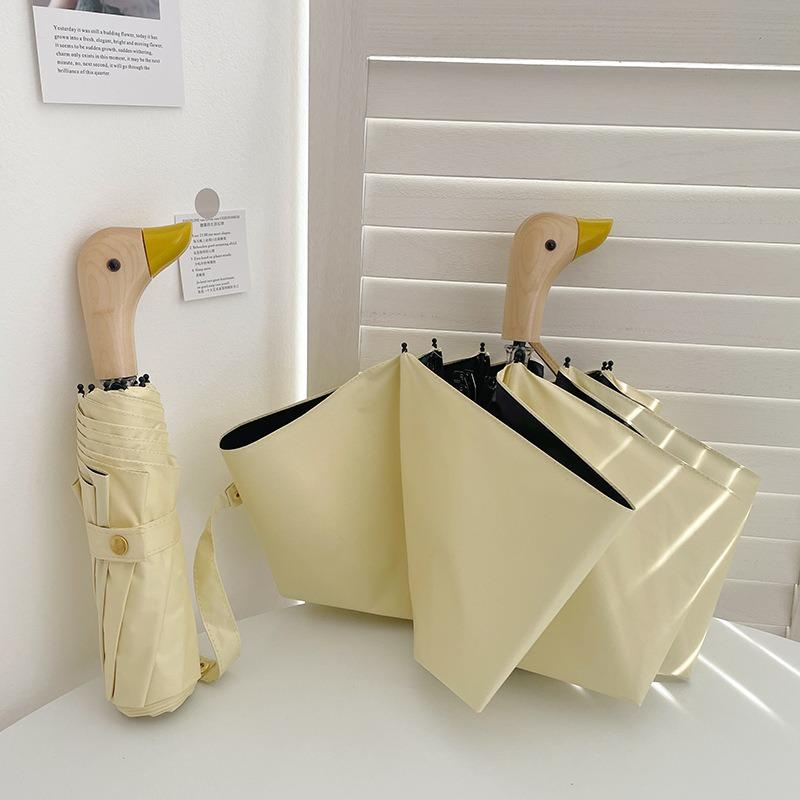 Ombrello Casual Pratico Ombrello Sole e Pioggia Compatto Portatile Protezione UV Pieghevole Ombrello da Viaggio Pendolarismo Quotidiano