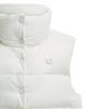 Coach Solid Color Stand Collar Zipper Sleeveless Vest Women Vests White CV308-CRM