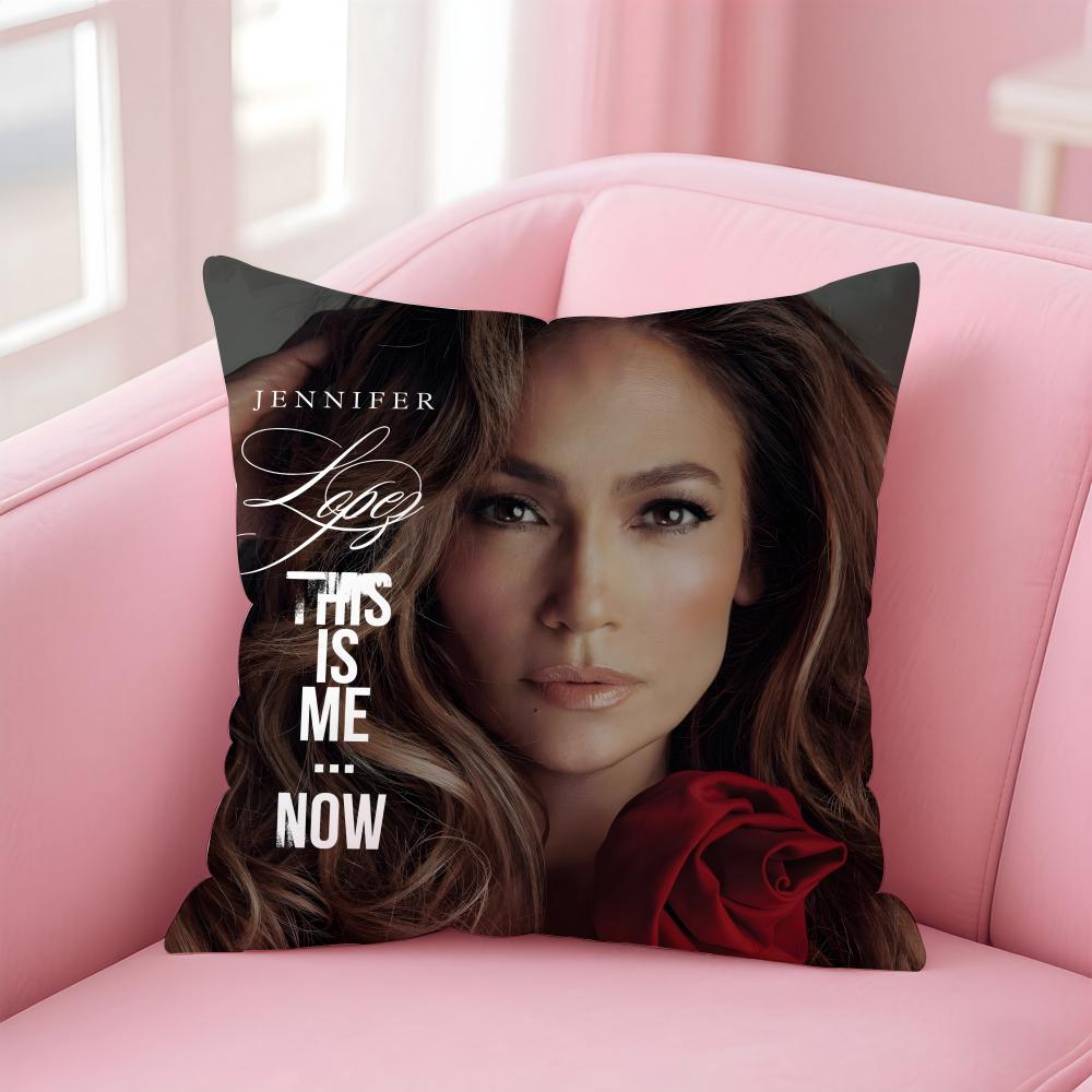 Jennifer L-Lopez Singer Cushion Cover Comfortable Reversible Pillow Cover Ideal For Car Sofa Bedroom & Beyond