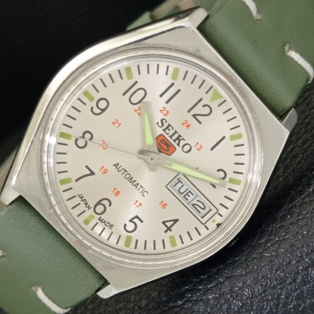 

SEIKO 5 AUTOMATIC JAPAN MENS 6309A VINTAGE SILVER COLOR DIAL WATCH a701228-5 R206a-a701228