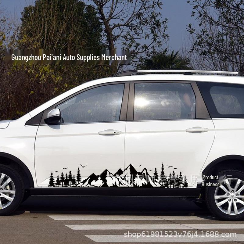 

Mountain Forest Graphic Car Side Vinyl Sticker for SUV/Pickup Off-Road Standard