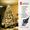 Christmas Tree Lights Christmas Lights Outdoor Indoor 400Led 9.84Ft 10 Lines Christmas Lights with 8 Modes and Timer, Fairy Tree Lights for Wedding