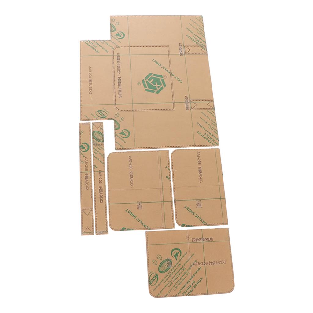 Handbag Templates Precise Cutting Transparent Acrylic Portable Bag Pattern Stencils for Shoulder
