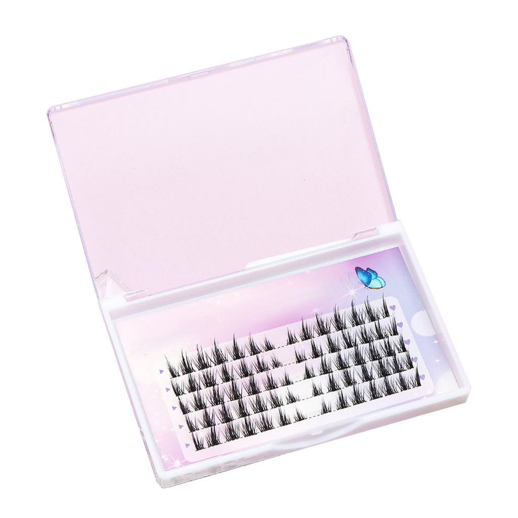 False Eyelashes Clusters Lifelike Soft Lightweight 5 Rows Individual Fake Lashes for Eyelash