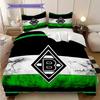 Borussia Vzor Povlečení Sada Prošívaných Dek Quilt Cover Povlak na Polštář Domácí Dekorace Dárek k Narozeninám (1 * povlak na peřinu + 2 * povlak na polštář, bez jádra)