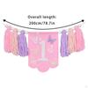 1ST Birthday High Chair Banner Photo Backdrop Girl Wall Hanging Ornament Highchair for Baby