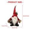 Sturdy Plastic And Fabric Christmas Gnomes Ornament for Home Decoration and Party Display