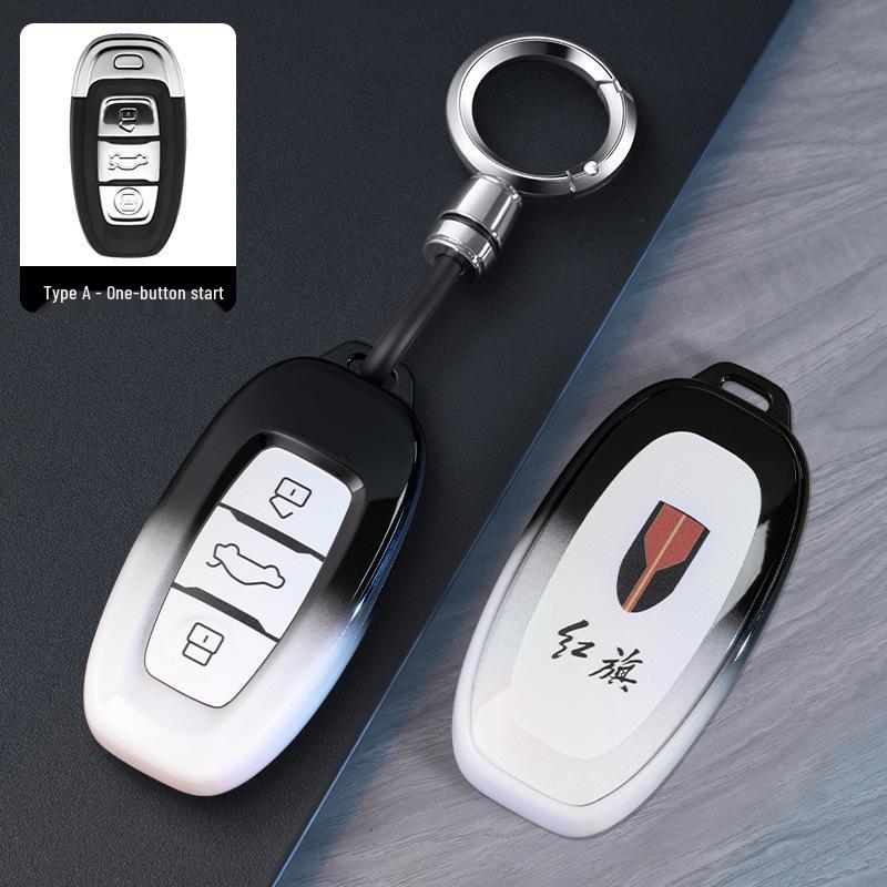 High-End Protective Key Cover for FAW Hongqi H7 Ehs3 Eqm5 - Unisex Car Accessory Modification