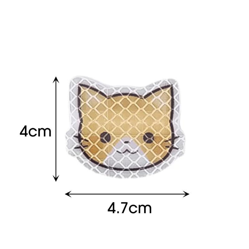 Car Reflective Kitten Stickers Creative Safety Warning Sticker Decals For Car Motorcycle Helmet Conputer Office Desk