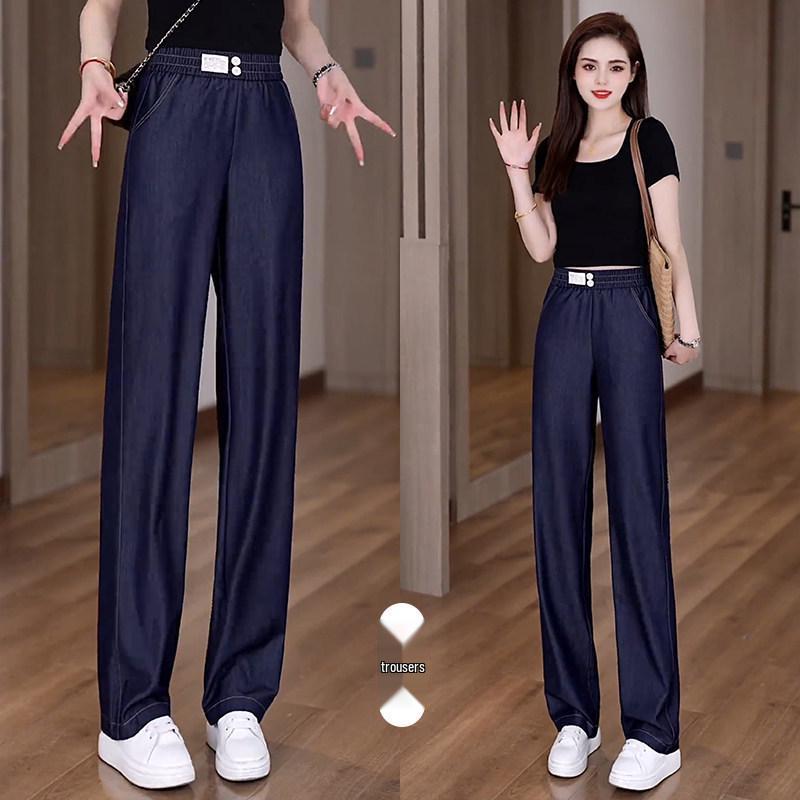 

Women s 2026 Chic High-Waisted Wide-Leg Summer Jeans XL / 29 [115-125 lbs]