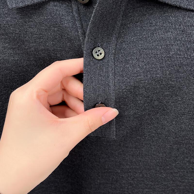 JOW Men's Cashmere & Silk Blend Polo Sweater
