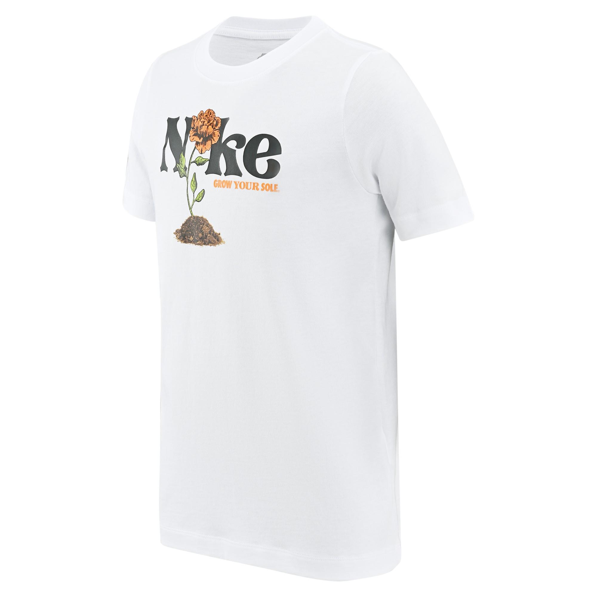 

Nike Футболка с коротким рукавом и круглым вырезом, цветочным принтом и логотипом, детские топы белого цвета FJ8885-100 XL