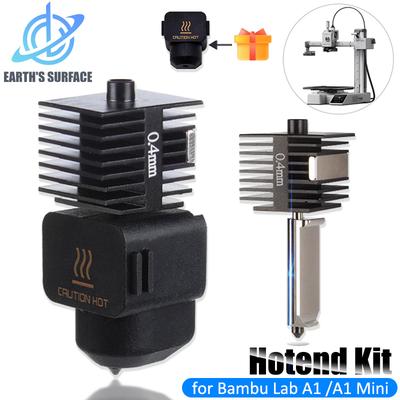 Κιτ Hotend για Bambu Lab A1/A1 Mini Συναρμολόγηση Hot End Γρήγορης Ταχύτητας 0.2/0.4/0.6/0.8mm Ακροφύσιο από σκληρυμένο χάλυβα Ανταλλακτικά 3D Εκτυπωτή