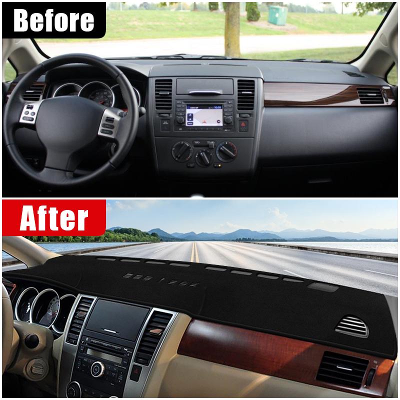For Nissan Versa Tiida C11 2004 2005 2006 2007 2008 2009 2010 2011 Car Dashboard Cover Mat Anti-UV trument Carpet Accessories