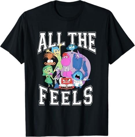 Inside Out 2 All The Feels Black TShirt S