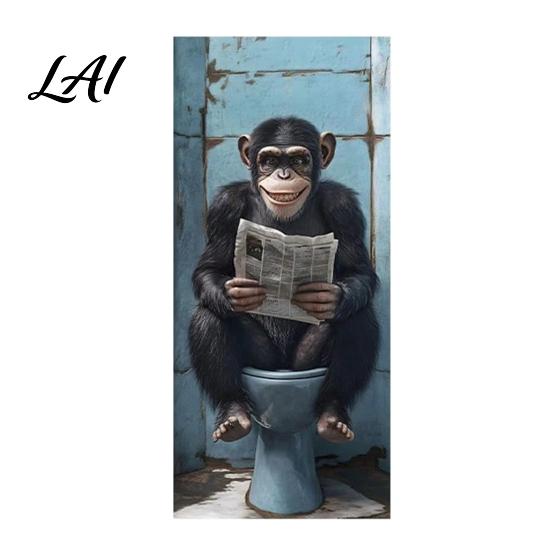 Playful Animal Trash Can Cover Cartoon Sticker Colorful Self-Adhesive PVC Decal Waterproof Cute Decorative Face Decals Cat Dog Sticker for