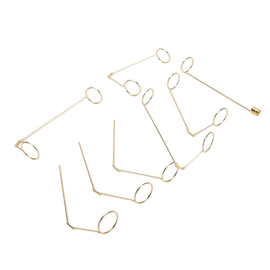 Fruit Display Holder Metal Floating Circle Fruit Rack Art Sculpture for Kitchen Dining Table Decoration Golden