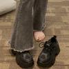 Baskets Dad Chunky à Talon Compensé Caché pour Femmes - Plateforme Rehaussante Mode de Rue Polyvalentes Petites Chaussures Sportives Décontractées