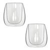 Bialetti Verona Double Wall Heat Resistant Pack of 2 Glass, Glass, 80ml,