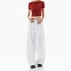 ICH MODE Women's Summer Cooling Wide-Leg Drawstring Pants