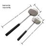 Stainless Steel & Walnut Kitchen Utensils Set: Mushroom Spatula, Spoon, Ladle, Stir-fry Spoon.