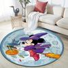 1pc Mickey Round Area Rug,Non Slip,Machine Washable Polyester Carpet for Living Room,Bedroom Decor