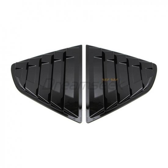 Rear Side Window Louver Cover for Toyota Camry 2018  -2024 Glossy Black