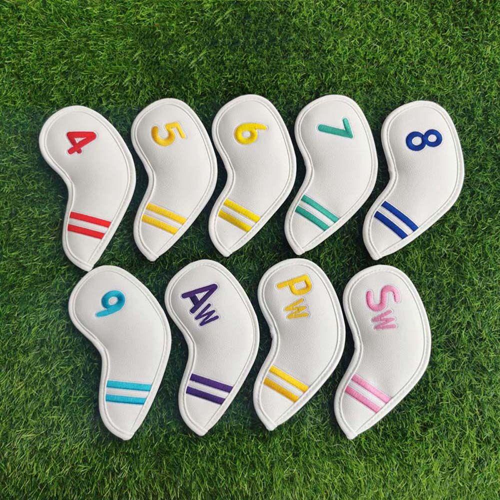 Equipment 4-9,P,S,A Embroidery Golf Club Cover Head Cover Golf Headcovers Golf Iron Headcover