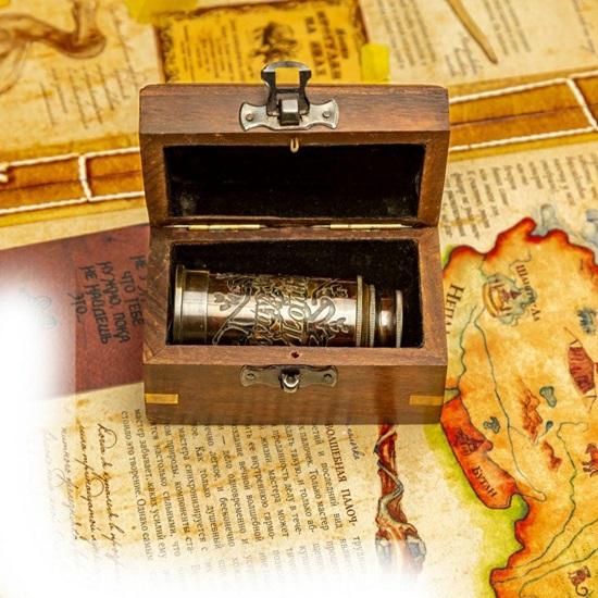 Ottway Ealing 1915 Brass Telescope Vintage Nautical Decor with Engraved Box