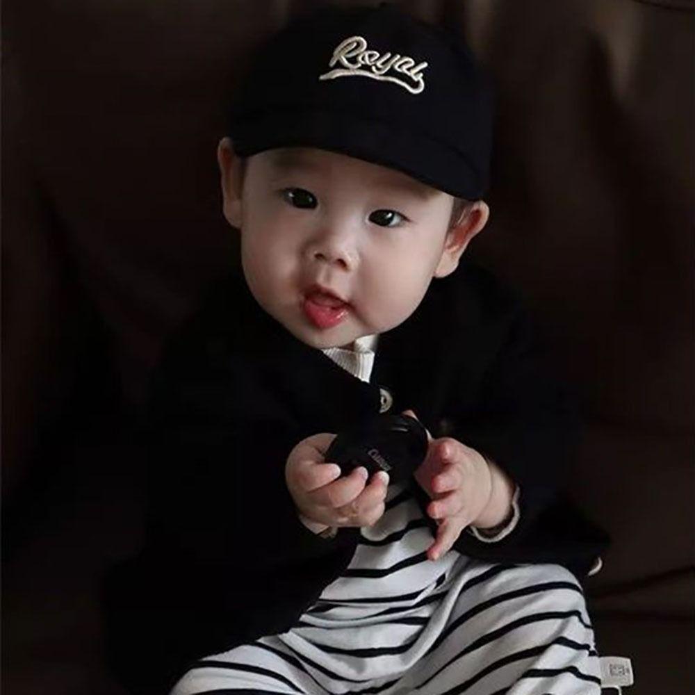 Letter Embroidery Kids Baseball Cap Solid Color Sun Hat Boys Girls Caps Peaked Hats