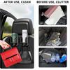 2PCS Multifunctional Car Cup Holder + Car Phone Holder + Car Purse Hook,Hanging Back Seat Car Organizer With Headrest Hooks,Universal Car Organizer