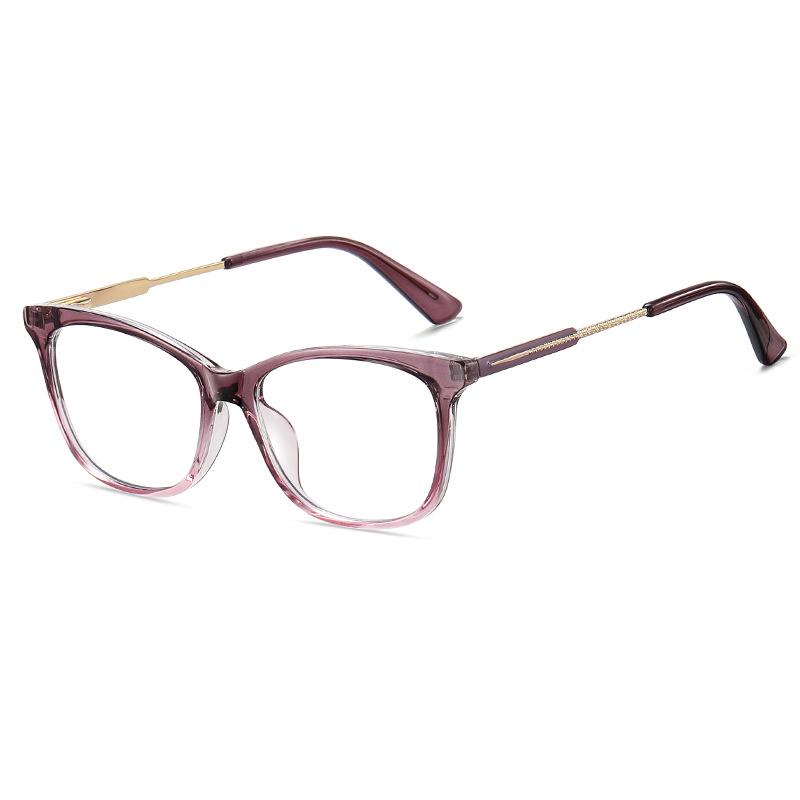 Anti-blue Light Presbyopia Eyeglasses Super Lightweight Cat-Eye Shaped Gradient Eyeglasses W-omen TR90 Stylish Casual Transparent PC Screen Glasses