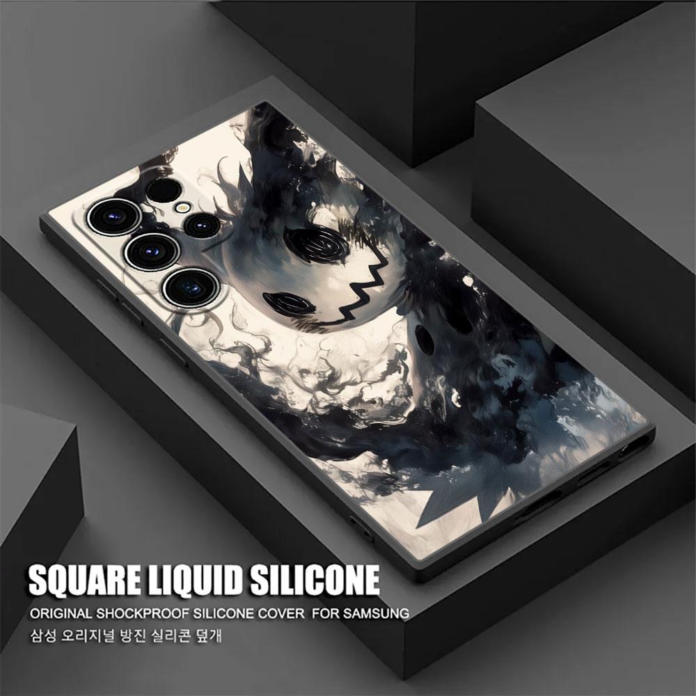 P-Pokemons Bulbasaurs Umbreons Gengars Draw S25 Ultra Case For Samsung Galaxy S25 S24 S23 S20 S21 FE S22 Ultra Plus Phone Cover