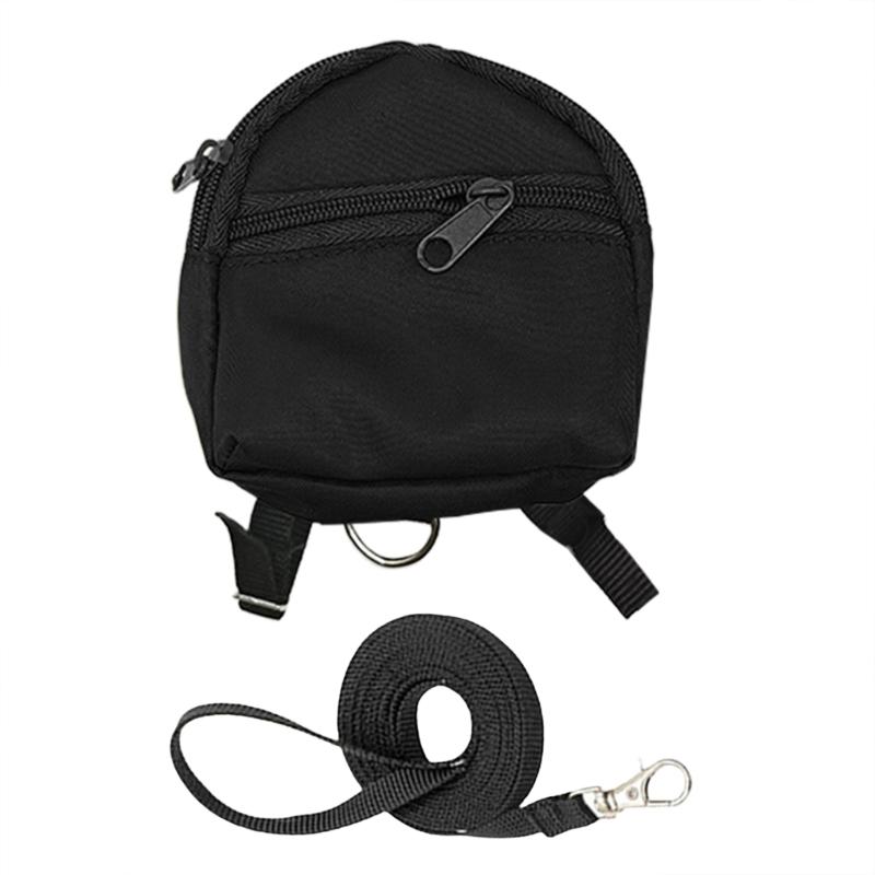 

Leashes Traction Rope Suit Hamster Small Pet Harnesses Rabbits Chest Strap for Safe Walks чорний